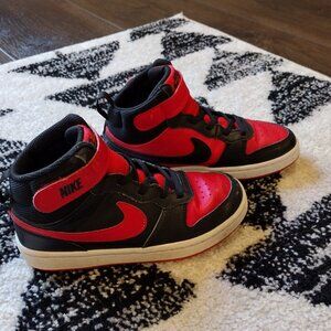 Boys Nike Athletic High-Tops Red & Black Size 1